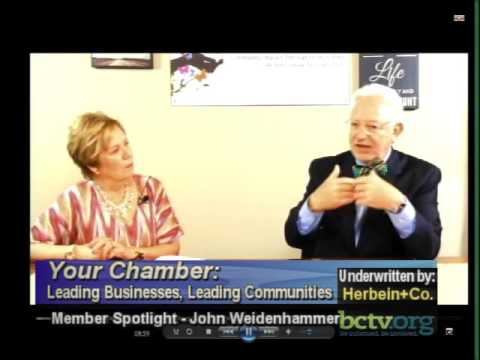John Weidenhammer and Marsha Brown in the Chamber Spotlight 8-12-16