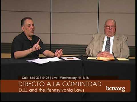 DUI Laws in Pennsylvania 4-11-18