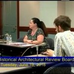 Historical Architectural Review Board Meeting 6-19-18