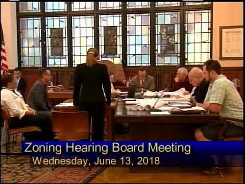 City of Reading Zoning Hearing Board Meeting  6-13-18