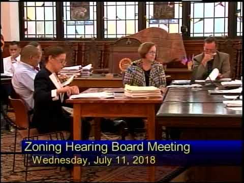 City of Reading Zoning Hearing Board Meeting (Part 1of 2)  7-11-18