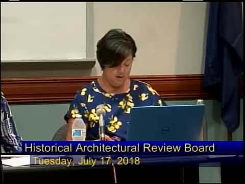 City of Reading Historical Architectural Review Board Meeting  7-17-18