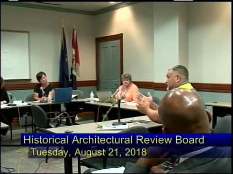 City of Reading Historical Architectural Review Board Meeting  8-21-18