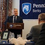 Penn State President Barron hosts economic development luncheon