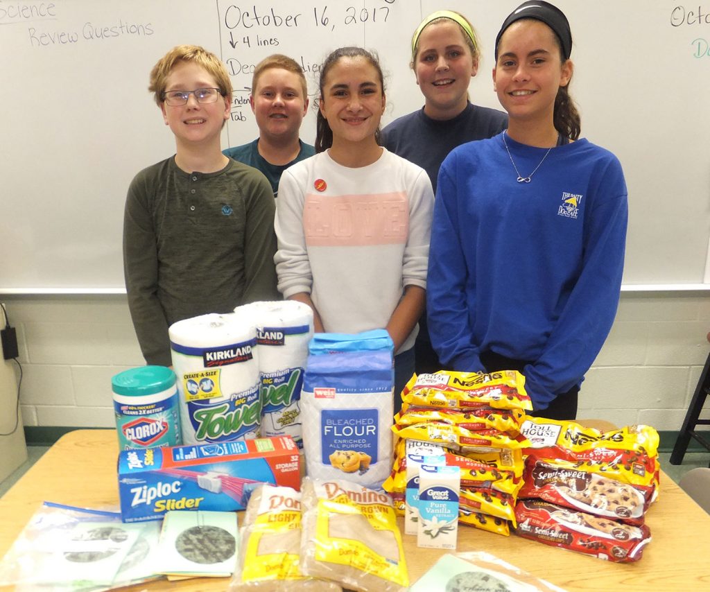 Twin Valley 7th graders team up with Keystone Military Families for 17th Annual Cookie Bake