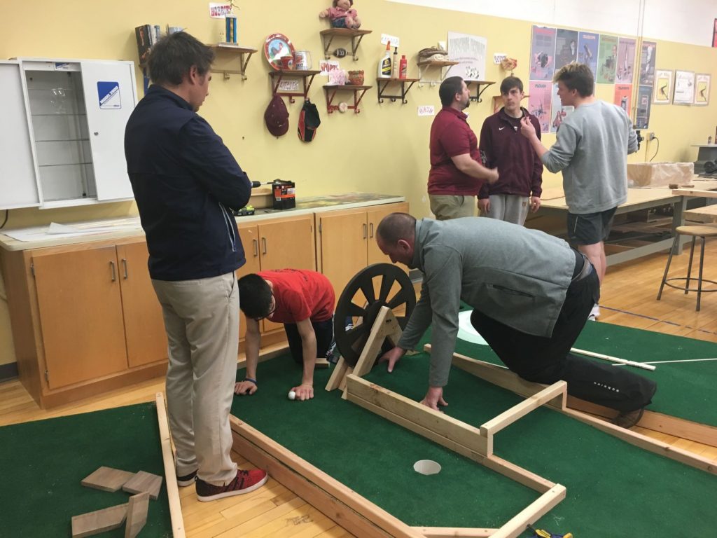 Governor Mifflin students design Berks County-themed putt-putt golf course