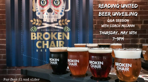 Reading United and Broken Chair Brewery Announce Collaboration