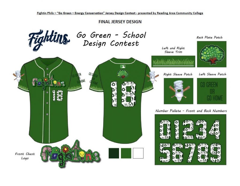 Fightins Announce “Go Green-Energy Conservation” Jersey Design Contest Winners