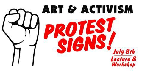 GoggleWorks hosts AlyssaBeth Archambault, visiting artist, for Art+Activism: Protest Signs