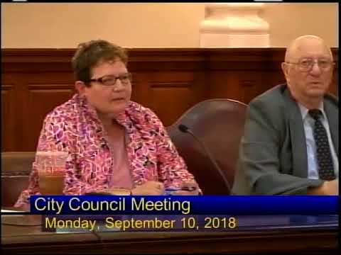 City of Reading Council Meeting  9-10-18