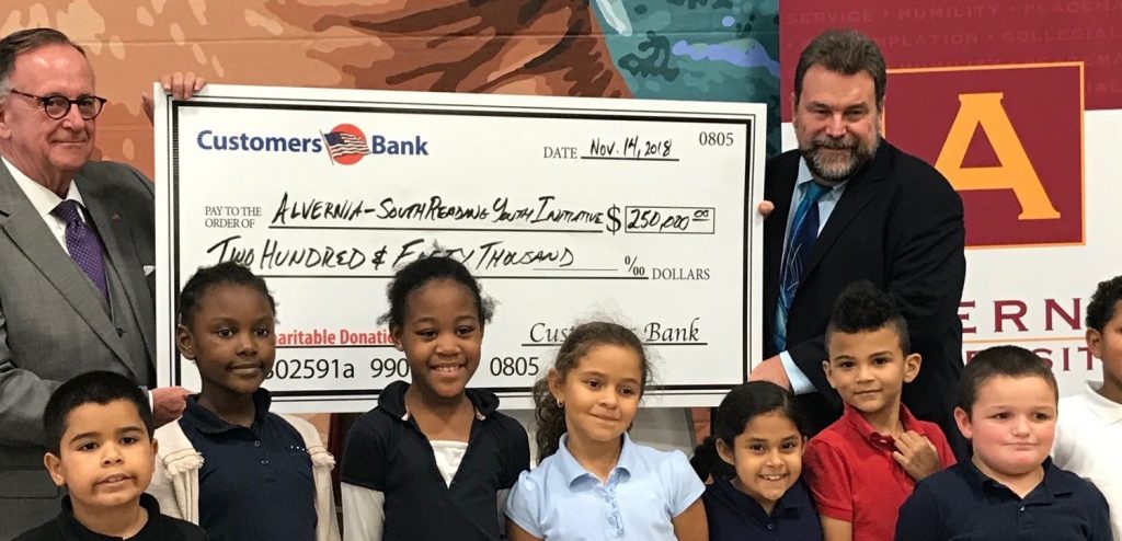 Customers Bank awards $250,000 to Alvernia’s after-school program