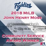 Fightins Receive 2018 John Henry Moss Community Service Award