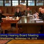 City of Reading Zoning Hearing Board Meeting  11-14-18