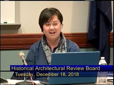 City of Reading Historical Architectural Review Board Meeting 12-18-18