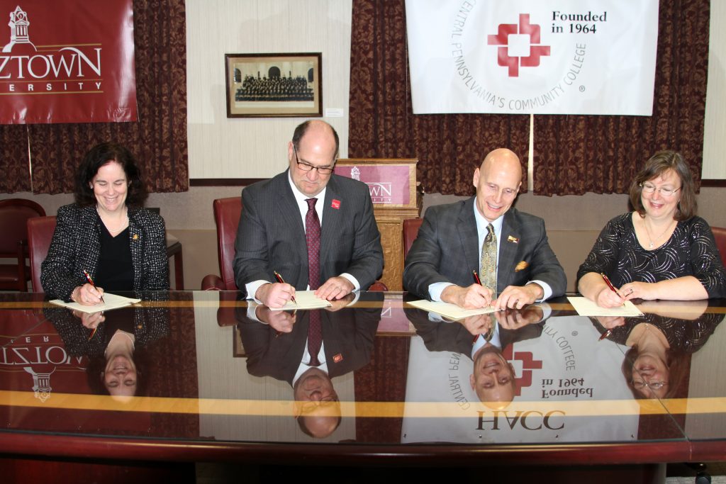 Kutztown University and HACC Sign Transfer and Articulation Agreement