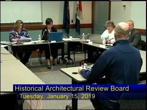 City of Reading Historical Architectural Review Board Meeting  1-15-19