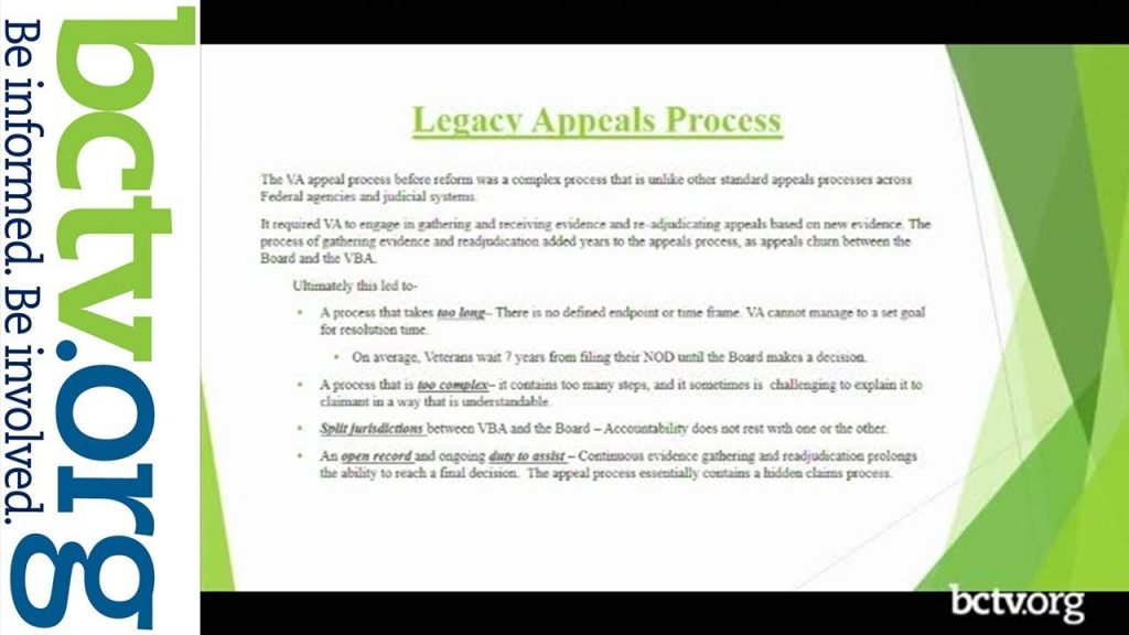 Veterans’ Appeals Process  2-22-19