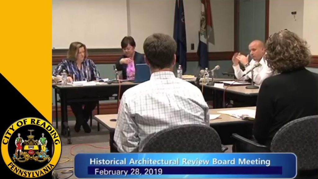 City of Reading Historical Architectural Review Board meeting  2-28-19
