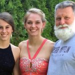 Dawson and two daughters graduate together