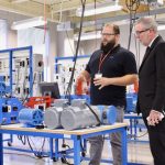 Drexel University president tours Reading Area Community College advanced science labs
