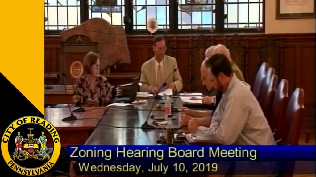 City of Reading Zoning Hearing Board  7-10-19