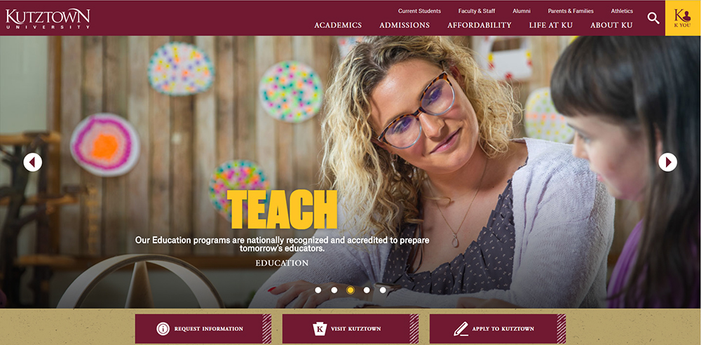 Kutztown University Launches New Website