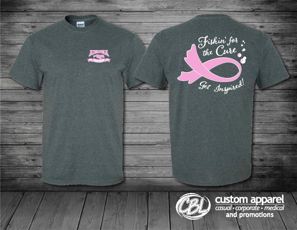 T-shirts for Breast Cancer Awareness Month At Adelphia Seafood