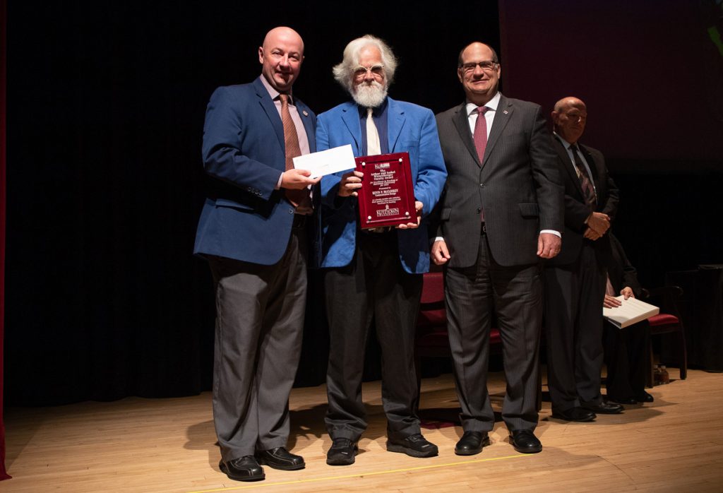 McCloskey Receives 2019 Arthur and Isabel Wiesenberger Faculty Award for Excellence in Teaching