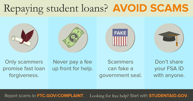 Don’t pay for help with student loans
