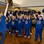 Silver Poms Cheerleading Squad Gives Debut Performance