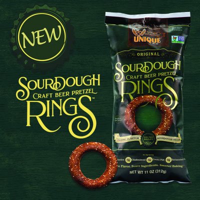 Unique’s Sourdough Craft Beer Pretzel Rings “Official Pretzel” for Bikes & Beers