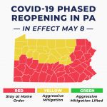Gov. Wolf Announces Reopening of 24 Counties Beginning May 8