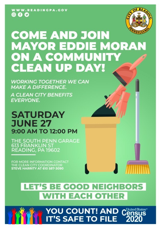 Mayor Eddie Moran will Host a Community Clean Up Day this Weekend