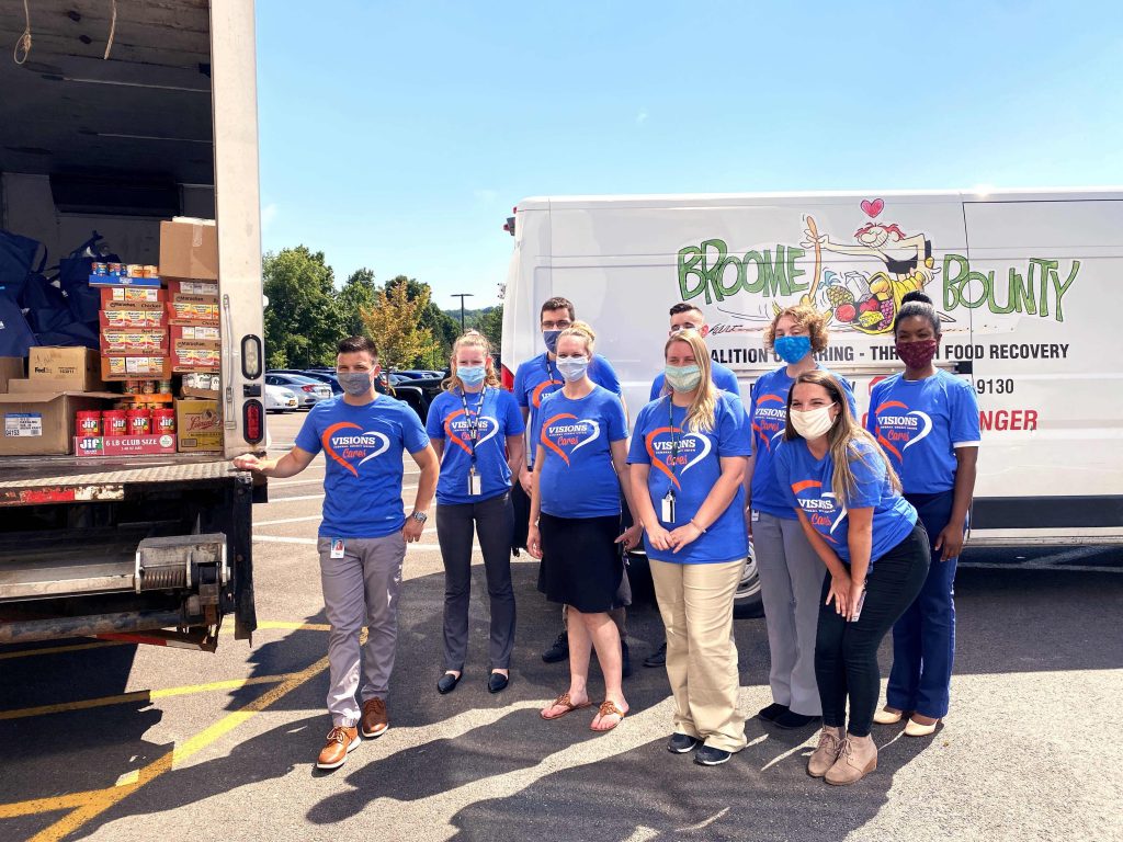 Visions Federal Credit Union Donates Over 6,900 Food Items in Giveback Challenge