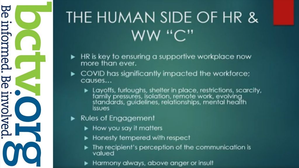 HR in the COVID-19 Word – WW”C”