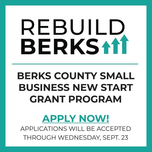 Application portal opens for the Berks County Small Business New Start Grants