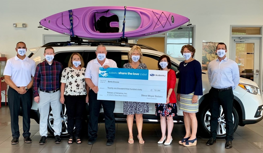 Steve Moyer Subaru announces Berks Encore as Hometown Charity for Share the Love Event