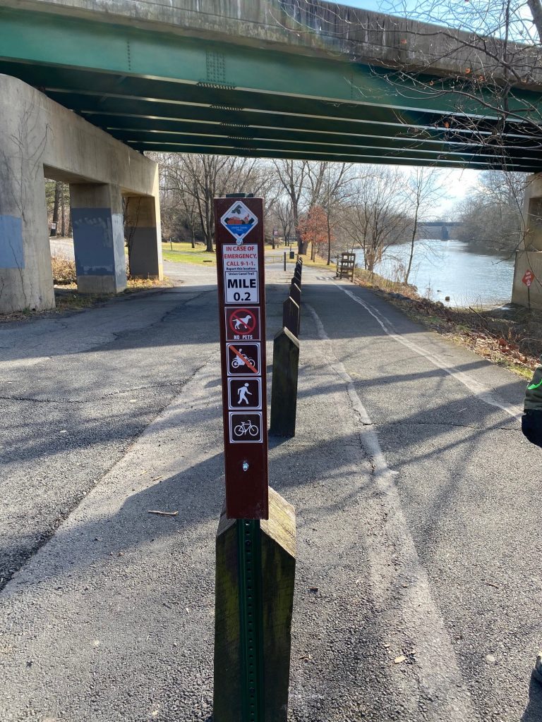 New Markers Along Union Canal Trail Improve Experience, Safety