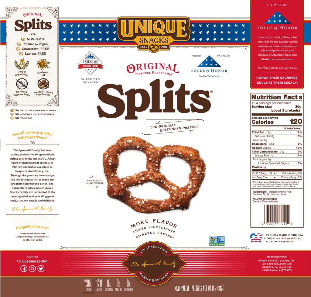 Unique Snacks Marches on with Support for Folds of Honor