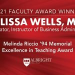 Melissa Wells Earns Award for Excellence in Teaching
