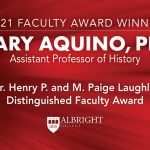 Hilary Aquino Earns Distinguished Faculty Award