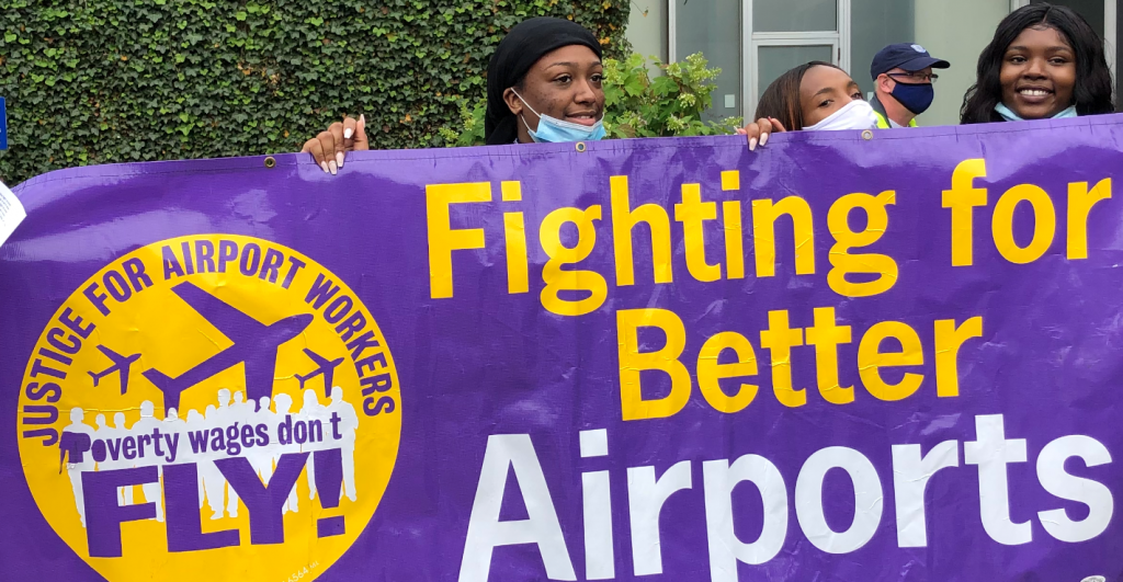 Contract PHL Airport Workers Seek Higher Wages, Healthcare