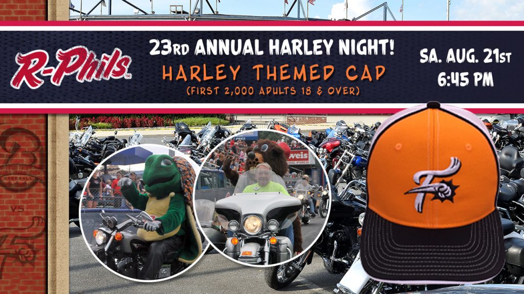 R-Phils to Host Annual Harley Night on August 21