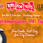 FirstEnergy Stadium to Host 15th Annual Eastern PA Toy Run
