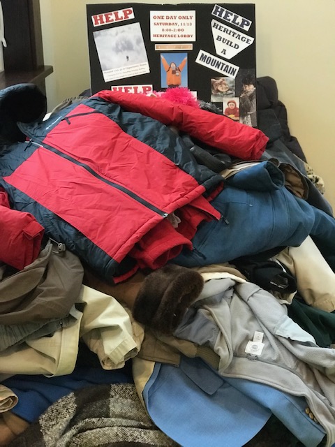 Heritage of Green Hills Donated 145 Coats on World Kindness Day