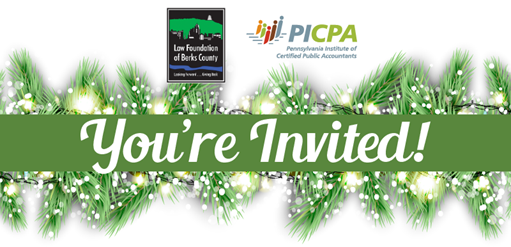Law Foundation of Berks County, PICPA Holiday Benefit Luncheon