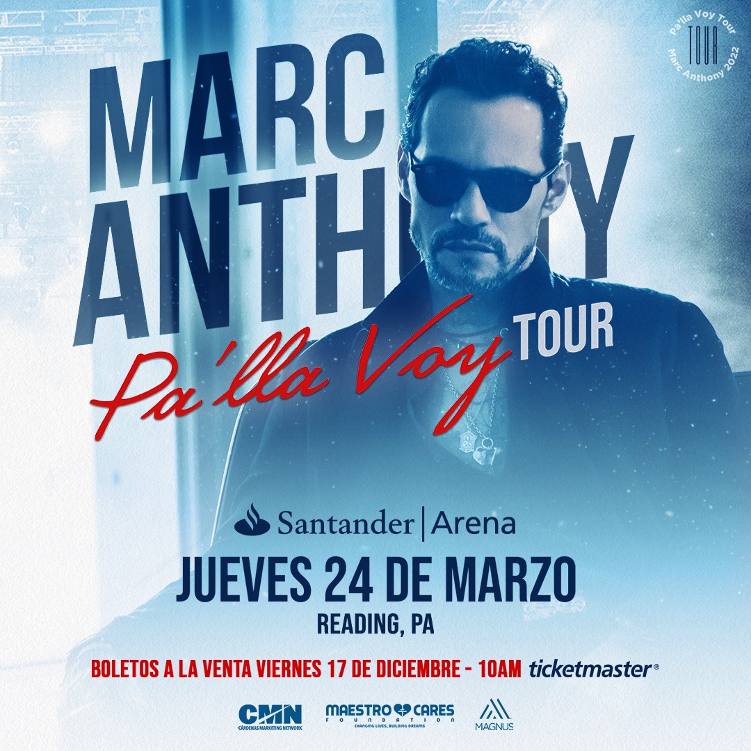 Marc Anthony Concert 2022 Schedule Marc Anthony Tour Dates For 2022 Include Reading - Bctv