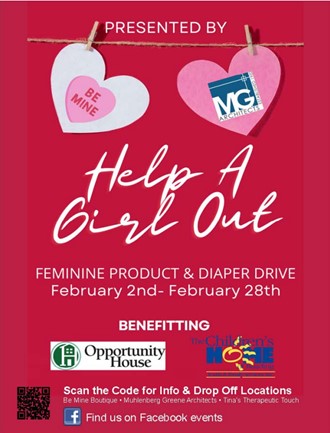 “Help A Girl Out” February Drive Benefiting Women and Girls