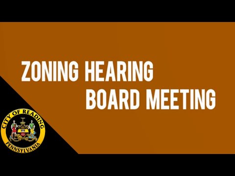 Zoning Hearing Board Meeting 3-9-22