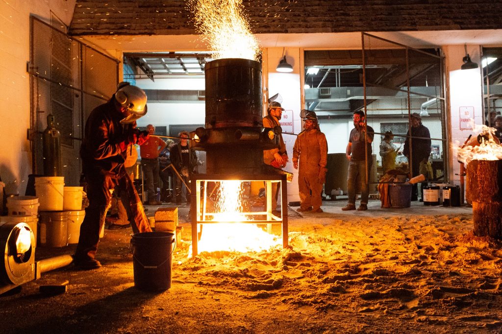 GoggleWorks Iron Pour Expands as Blacksmithing “Forge Fest”